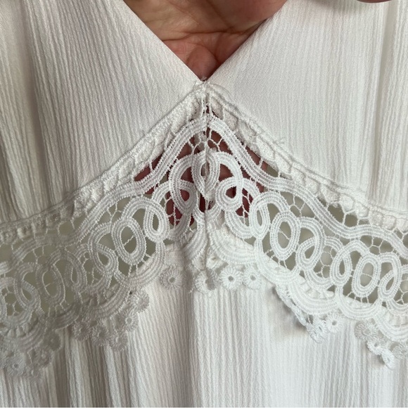 Lulus Sweeten the Occasion White Lace Short Sleeve Maxi Dress, Size XL - Picture 8 of 15